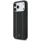 Чехол Mercedes Leather Star Pattern Stripes MagSafe для iPhone 17 Pro Max, Черный