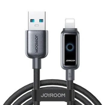 Joyroom S-A55 StarFlight USB-A uz Lightning kabelis 3A 1.2m, melns