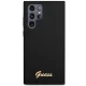 Guess Silicone Vintage Gold Logo vāciņš Samsung Galaxy S23 Ultra melns