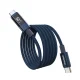Choetech XCC-1068 PD 60W USB-C uz USB-C kabelis ar displeju 1.2m, zils