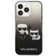 Apple iPhone 13 Pro 6.1\" Karl Lagerfeld Gradient Ikonik Karl & Choupette Case Cover (KLHCP13LTGKCK), Black | Telefona...