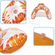 Inflatable Swimming Water Couch Mattress with Bottle Holder, Orange