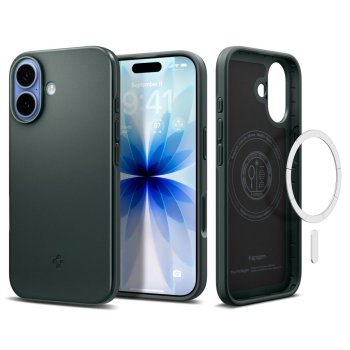 Чехол Spigen Thin Fit Mag для Apple iPhone 17 зеленый