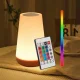 Skārienjutīga LED nakts lampa ar pulti RGB Balta