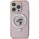 Чехол Karl Lagerfeld для iPhone 15 Pro Ring Stand Karl & Choupette MagSafe, розовый