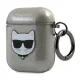 Karl Lagerfeld Choupette Head austiņu maciņš priekš AirPods 1/2 KLA2UCHGK, melns