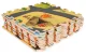 Ecotoys putu paklājiņš bērniem Safari puzle 9 gab. 93x93 cm