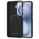 Чехол Tech-Protect Ion Carbon MagSafe для Samsung Galaxy S26, черно-серебристый