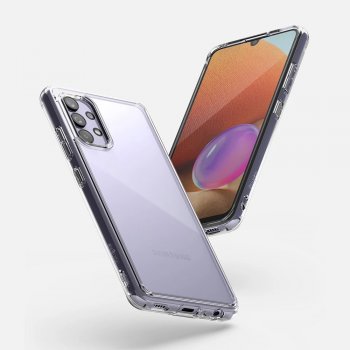 Samsung Galaxy A32 4G (SM-A325F/DS) Ringke Fusion Matte Cover TPU Case, Transparent | Telefona Vāciņš Maciņš Bampers Apvalks