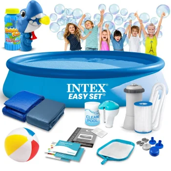 Надувной садовый бассейн Intex 28132, 366 x 76 см с насосом