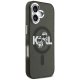 Karl Lagerfeld IML Glitter Karl & Choupette Sketch Logo MagSafe iPhone 17 aizsargvāciņš – melns | Phone Case Cover