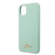 Guess iPhone 11 Pro Max vāciņš Silicone Vintage Gold Logo, zaļš