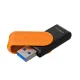 USB флешка Kingston DataTraveler Exodia S 256GB USB 3.2, черно-оранжевая