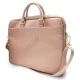 Guess Saffiano Script klēpjdatora soma 16\", rozā