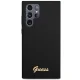 Guess Silicone Vintage Gold Logo vāciņš Samsung Galaxy S23 Ultra melns