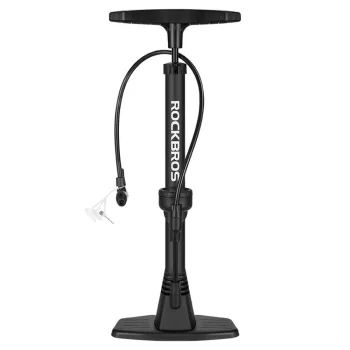 Rockbros 42510001001 velosipēdu grīdas pumpis, melns