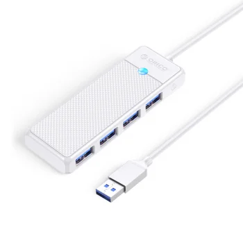USB-концентратор Orico PAPW4A-U3 4x USB-A 3.0 0.15м, белый