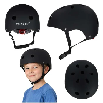 Детский велосипедный шлем Trike Fix с LED, регулируемый, M (55-58 см),...