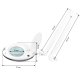 Elegante 6027 5D LED palielināmā galda lampa, 10W
