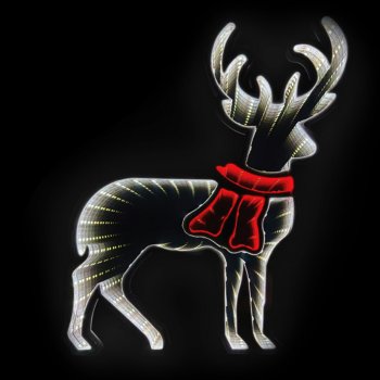 LED Reindeer Light 3D Christmas Decoration Holiday Window Silhouette