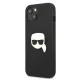 Чехол Karl Lagerfeld для iPhone 13 mini Leather Ikonik Karl\'s Head, черный