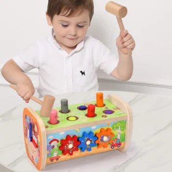 Деревянная игрушка-стучалка Bakalu JHTOY-057 с шестеренками