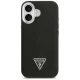 Guess MagSafe vāciņš iPhone 17 ar graudainu tekstūru un trīsstūra logotipu – melns | Phone Case Cover