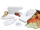 Vegetable and Fruit Slicer Grater with Interchangeable Blades, White
