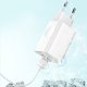 Baseus Travel Charger Adapter Wall Charger USB QC 3.0, White