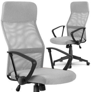 Sofotel Sydney Ergonomic Mesh Office Chair with High Back, Light Grey