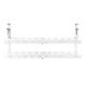 Maclean MC-102 W Under-Desk Cable Organizer, 2 Levels, White