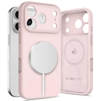 Tech-Protect силиконовый чехол MagSafe для iPhone 17 Pro - Розовый