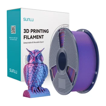 Филамент Sunlu PLA+ Silk Dual Color (красно-синий)