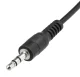 Audio kabelis 3.5mm (miniJack) uz 3.5mm (miniJack), 1m, Melns