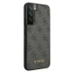 Samsung Galaxy S22 5G (SM-S901) Guess 4G Metal Gold Logo Case Cover, Grey | Чехол Кейс Бампер...