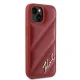Karl Lagerfeld iPhone 15 / 14 / 13 Case Diagonal Quilted Script, Red