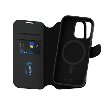 Чехол-книжка Panzerglass 1330 Tango 2in1 MagSafe для iPhone 16 Pro, черный