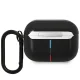 BMW Leather Curved Line vāciņš AirPods Pro austiņām Melns