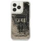Karl Lagerfeld iPhone 13 Pro / 13 vāciņš Liquid Glitter Gatsby Melns