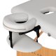 Balance Lux 3 Section Portable Massage Table Wooden Frame 190x70, white