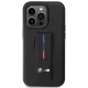 BMW iPhone 14 Pro vāciņš Grip Stand Hot Stamp, melns