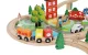 Bērnu Spēļu Rotaļu Koka Dzelzceļš Vilciena Sliežu Trase ar Vilcieniem, 88 elementi | Kid\'s Wooden Railway Train...