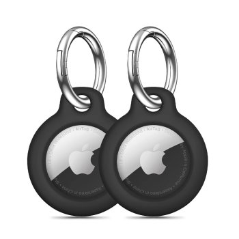 Tech-Protect Rough maciņš Apple AirTag, 2 gab., melns