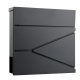 Humberg Hm-862 Mailbox with Newspaper Holder, 37x37x10.5 cm, Anthracite