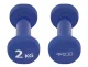Чугунные гантели с виниловым покрытием 4Fizjo Classic, 2 x 2 кг, синие