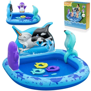 Надувной игровой центр Bestway Polar Pals 53156, 134x131x73 см
