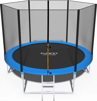 FUNFIT Dārza Batuts ar Drošības Tīklu un Kāpnēm, 312 cm | Garden Trampoline with Safety Net and Ladder