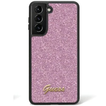 Guess Samsung Galaxy S24 vāciņš Glitter Script, violets