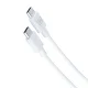 Сетевое зарядное устройство 3mk Hyper Charger PD GaN 25W с кабелем USB-C, белое
