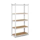 Humberg 4847 metāla noliktavas plaukts, 180 x 90 x 40 cm, balts